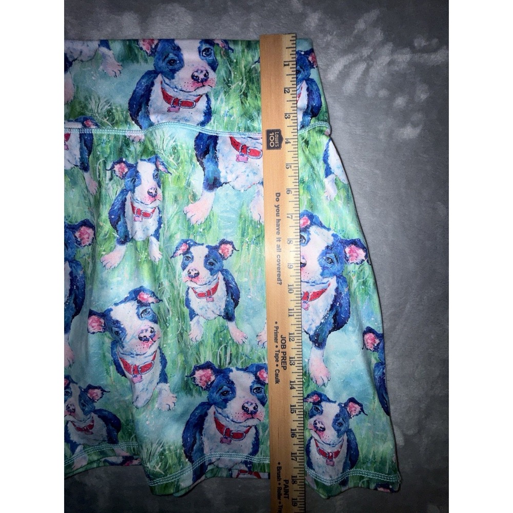 Leoma Lovegrove Sz S Stretch Skort Skirt Shorts Dog Pittie Puppy Frenchie Love - Picture 5 of 7